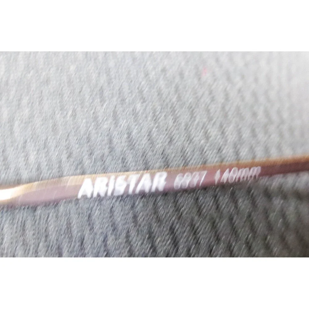 Aristar 6937 Brown Oval Semi-Rimless Eyeglasses Frames 49-20-140mm 001